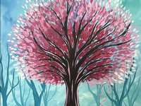 Ages 12 + Happy Hour ($36) Glowing Blossom Tree