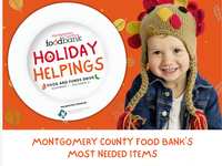 Shenandoah invites donations for Holidiay Helpings Food Drive benefiting Montgomery County Food Bank Nov. 7