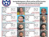 Montgomery County Crime Stoppers Featured Felons For 12/22/2023