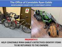Help Needed: Constable Ryan Gable's Detectives Seek Public Assistance in Identifying Items Linked to Multiple Open Cases