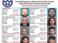 Montgomery County Crime Stoppers Featured Felons For 01/05/2024