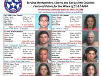 Montgomery County Crime Stoppers Featured Felons For 01/12/2024