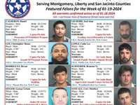 Montgomery County Crime Stoppers Featured Felons For 01/19/2024