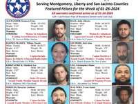 Montgomery County Crime Stoppers Featured Felons For 01/26/2024