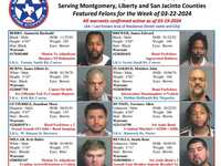 Montgomery County Crime Stoppers Featured Felons For 03/22/2024