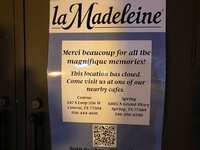 La Madeleine at Market Street closes