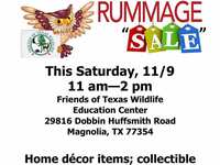 Friends of Texas Wildlife to host a donation-based rummage sale this Saturday