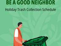 Holiday waste collection services