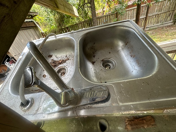 Stainless steel double kitchen sink