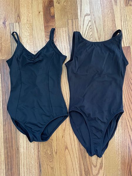 Black dance leotards