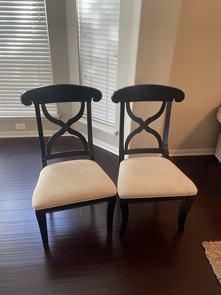 Pair Pottery Barn Dining Chairs