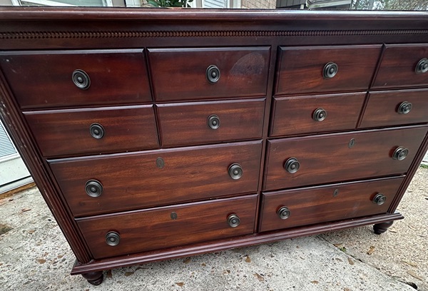 Dresser wood long tall