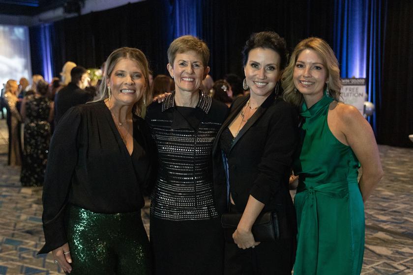 (Left to Right): Kelly Dunnavant (Maribou Midstream Services: 2024 Gala & Auction Presenting Sponsor), Julie Ambler (TWCA Head of School), Jennifer Millington,  and Amanda Salerno