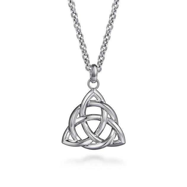 925 Sterling Silver Chain and Celtic Knot Pendant Necklace | Woodlands  Online